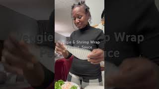 Vlog Day 2 Veggie amp Shrimp Wrap  Eating Healthy on a Motel Budget [upl. by Eireva459]