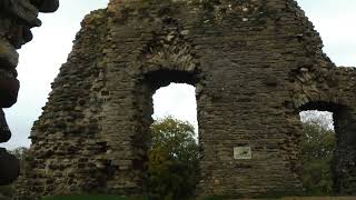 The Norman late 12th cent Great TowerKeep at Christchurch Twynham Castle Dorset England [upl. by Odragde]