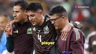 Mexico Captain Edson Álvarez Injured in 2024 06 23 [upl. by Herrera]