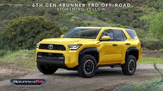 2025 Toyota 4Runner TRD OffRoad TRD Sport SR5 Models  Trims amp Colors Previews by 4Runner6Gcom [upl. by Eiramyelhsa]