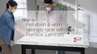 DIY with Formica Group How to Refurbish a Worn Laminate Table [upl. by Ralli421]