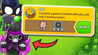 How To Get the 2 Tower Chimps Achievement in 1 Minute No Fuss [upl. by Thorlie]