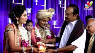 Governer Rosaiah Vaiko Sathyaraj at Vijay Tv Anchor Ramya and Aparajith Marriage Reception [upl. by Mena]