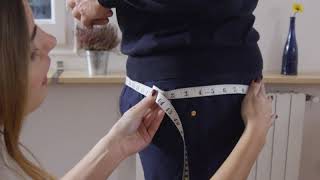 Measure Yourself for a Suit and Pants  How to Measure Hips [upl. by Otsuj]