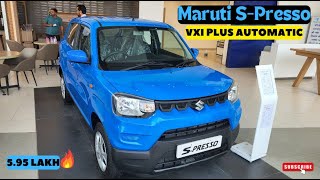 Maruti SPresso Vxi Plus AMT🔥2024 सिर्फ़ 595 लाख में😎 [upl. by Ioves40]