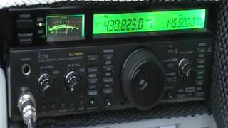 ICOM IC821H 2m70cm Base Station [upl. by Hselin193]