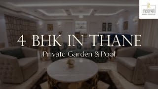 Lodha Aristo  4BHK  Ready to move  With Private Pool and Garden  MajiwadaThane luxuryliving [upl. by Caz]