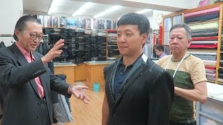 Buying a Custom Tailored Bespoke Suit in Hong KongAnthony Bourdain Recommended [upl. by Nash]