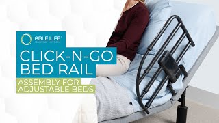 How to Assemble the Able Life ClickNGo Extendable Bed Rail on Adjustable Beds [upl. by Nam]