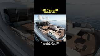 NO238The Princess X80 was built in 2023 yachtlife yachting yachtbrokerage yacht yachts [upl. by Estren]