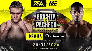 BRICHTA VS PACHECO TRAILER  RFA TITLE NIGHT 2  2809  PRAHA O2 UNIVERSUM [upl. by Cleon]