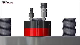 HTN hydraulic tensioner nut animation [upl. by Arayc530]