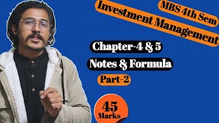 investment management MBS 4th Semester Chapter 4 amp 5 Part2Capital allocation to risky assets [upl. by Adnema]