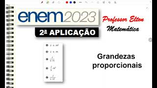 ENEM 2023  PPL  Grandezas proporcionais  Em radiometria a potência radiante emitida por [upl. by Mansfield431]