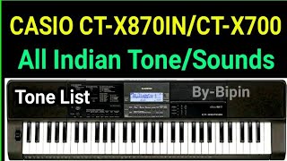 CASIO CTX870INCTX700 All Indian ToneSoundsRhythms  ReviewDemoUnboxing  Tutorial Piano Songs [upl. by Ynamrej]