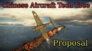 Chinese Aircraft Tech Tree Proposal Rank 1 for War Thunder [upl. by Thornburg804]