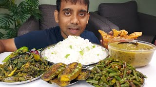 FOOD VLOG  DELICIOUS VEG OMELETTE CURRY MUKBANG EATING SHOW [upl. by Kerrie]