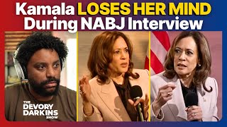 Kamala LOSES HER MIND During NABJ Interview [upl. by Egdamlat]