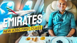 Emirates First Class Review Dubai to London Heathrow  A380 Luxury Experience with Onboard Shower [upl. by Lucretia535]