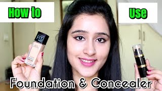 कैसे लगाएं फाऊंडेशन और कन्सीलर  How to buy amp Apply Foundation amp Concealer [upl. by Gavra385]