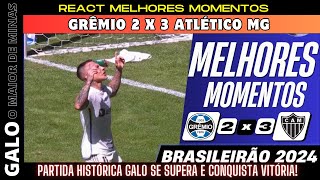 Melhores Momentos  Grêmio 2 x 3 Atlético Mg  Incrível [upl. by Salvay270]