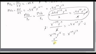 Utility Maximization with a CobbDouglas Utility Function [upl. by Akers194]