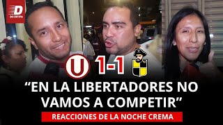 Hinchas de UNIVERSITARIO reaccionan al EMPATE en la NOCHE CREMA 2024 ante COQUIMBO  De Contra [upl. by Roybn]