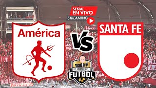 América 0 vs Santa Fe 0  Fecha 18  Liga Betplay II 2024 [upl. by Farver]