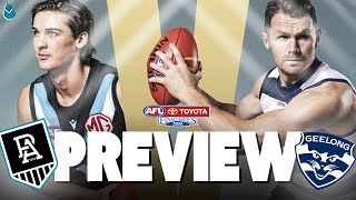 PORT ADELAIDE VS GEELONG  AFL PREVIEW QUALIFYING FINAL 2024 [upl. by Evelc625]