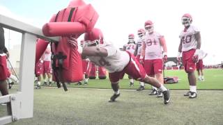 RazorbackFB Reports to Camp with Uncommon Mentality [upl. by Enayr]