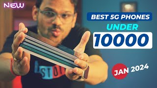 TOP 5 Best 5G Phones Under 10000 in JAN 2024 l Best Mobile Under 10000 [upl. by Ilowell]