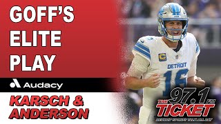 Lions Beat Vikings and Goffs Elite Play  Karsch and Anderson [upl. by Lightman531]