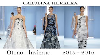 Carolina Herrera Vestidos de Fiesta 2016 Colección Otoño Invierno [upl. by Lyram885]