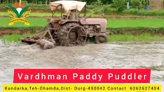 Rotovator xyrovator puddler cagewheel Vardhman paddy puddler Raipur Chhattisgarh 6267674306 [upl. by Evanne]