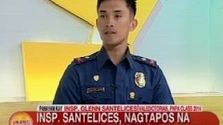 UB Insp Glenn Santelices nagtapos na valedictorian ng PNPA Class 2014 [upl. by Staffard932]