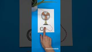 DIY “Spinning Fan” interactive card Easy paper electronics project for beginners [upl. by Celene]