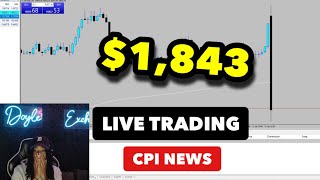 Live Trading NAS100 1843 Under One Hour Using Supply amp Demand Strategy FOREX [upl. by Sinnek690]