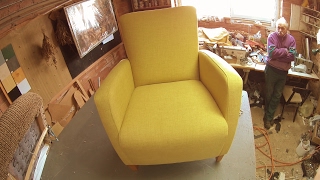 REUPHOLSTERING AN ARMCHAIR [upl. by Ytoc]