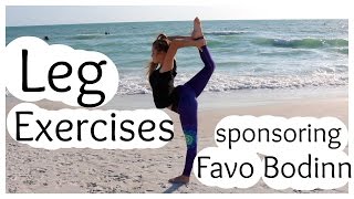 Exercises for long lean legs  FavoBodinn Sponsorship [upl. by Hcelemile]