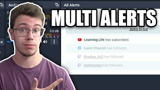 How to Combine Multiple Platform Alerts OBS Studio [upl. by Darooge760]