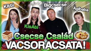 CSECSE CSALÁD VACSORACSATA 1 🍝 Felrobbant a tál 😱 [upl. by Cavanaugh]