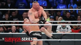 Goldberg vs Brock Lesnar Survivor Series 2016 on WWE Network [upl. by Ecurb]