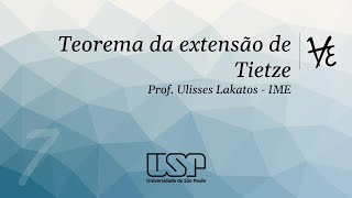 Aula 719  Teorema da extensão de Tietze [upl. by Anurag412]