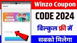 🎯 winzo coupon code 2024  winzo coupon code 2024 today  winzo coupon code [upl. by Kuska]