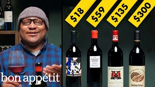 Sommelier Compares Cheap vs Expensive Wines 18300  World of Wine  Bon Appétit [upl. by Teresina]