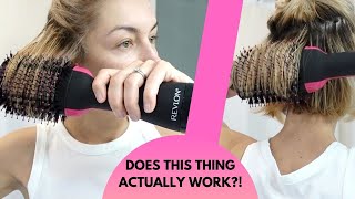 Does It Work Revlon OneStep Hair Dryer  Review  Tutorial [upl. by Nereen]