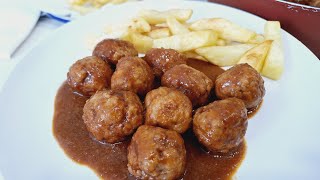 ALBÓNDIGAS DE CARNE CON SALSA DE TOMATE CON TRUCOS DENTRO DE LA RECETA [upl. by Quirk]