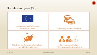 Societas Europae  👨🏼‍🎓 EINFACH ERKLÄRT 👩🏼‍🎓 [upl. by Yenar]