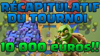 RÉCAPITULATIF DU TOURNOI CLASH ROYALE 10 000 € [upl. by Adalia]