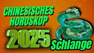 Schlange Chinesisches Horoskop für 2025 [upl. by Pasia]